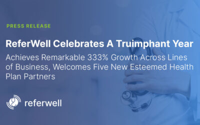 ReferWell Celebrates a Triumphant Year: Achieves Remarkable 333% Growth Across Lines of Business, Welcomes Five New Esteemed Health Plan Partners